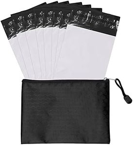 Xuezoioy Feminine Personal Disposal Bags,100Pack 5 * 8 inches White Opaque Seal Tampon Disposal Bags with Black Storage Bag Discreet Disposal for Tampons,Sanitary Pads,Sanitary Liners