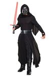 STAR WARS 810669 VII: The Force Awakens Deluxe Stormtrooper White Costume Kylo Ren Adult Sized, Solid, Black, Default