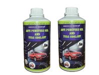 BIBHAS Industries Anti-Puncture Gel & TYRE COOLANT with Additional Fibre & Filling Syringe Pack of 2 Litre