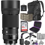 Sigma 105mm f/2.8 DG DN Macro Art Lens for Sony E with Altura Photo Advanced Accessory and Travel Bundle