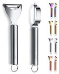 Potato Vegetable Peeler, Kyraton Stainless Steel Apple Fruit Veggie Peeler, Peelers For Kitchen Ergonomic Non Slip Handle Dishwasher Safe, Set Of 2
