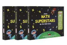 CocoMoco Kids Math Superstars My First Math Game For Kids, Set Of 3 Maths Toys For 3-8 Year Olds, Return Gifts For Kids Birthday Party,Red