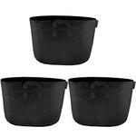 FiveSeasonStuff 18 Gallon Grow Bags Upgraded Heavy Duty Handles, 3 Pack Reusable Breathable Planters