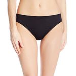 Kenneth Cole REACTION Women's Rainbow Connection Solid Hipster Bikini Bottom, Black, S