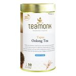 Teamonk Tapas USDA Certified Organic Darjeeling Oolong Tea - 50 Biodegradable Pyramid Tea Bags. Helps Overall Wellbeing. Boosts Metabolism