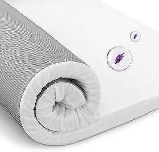 TITIROBA Mattress, High Resilience, Futon, Bed Mat, 2.0 inches (5 cm) Thick, Double Layer, Lavender Sponge, Non-Warm Memory Cotton Technology, Dust Mite Removal, Ag+ Antibacterial, Semi-Double (47.2 x