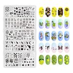 MR.FOX Nail Stamping Plate Set, 5Pcs Nail Art Stamp Kit Templates for Women with Plenty of Images