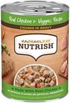 Nutrish Rachael Ray Chunks in Gravy Wet Dog Food Real Chicken & Veggies Recipe, 13 Ounce (Pack of 12)