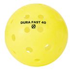 Dura Fast 40 Pickleballs | Outdoor Pickleball Balls | Yellow | Dozen/Pack of 12 | USAPA Approved and Sanctioned for Tournament Play