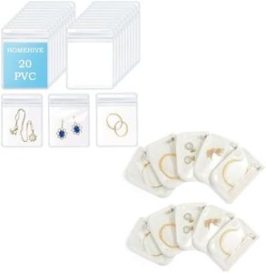 Travel Jewelry Bags, Clear Travel Jewelry Organizer, Portable Anti Tarnish Jewelry Storage Pouch Bag Gift for Women Girl
