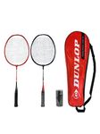 Dunlop Nanomax Pro Ti 2 Junior Player Badminton Set inc 3 Shuttles and Carry Case