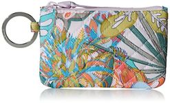 Vera Bradley Women's Zip Id Case Wallet, Rain Forest Canopy-Recycled Cotton, One Size