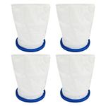 Micro-Filter Bags, X-treme Multilayer Filter Bag Fits for Pool Blaster Max, iVAC C2, iVac 250, Volt FX-4, Catfish Ultra, and Jacuzzi JPV200 Handheld Pool Vacuums - 4 Pcs