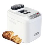 Bread Maker, Kitchen in the box 12-IN-1 Programmes Breadmakers, Gluten-Free Setting, Auto Fruit Nut Dispenser & Removable Nonstick Pan, 2 Loaf Sizes(2lb), 13H Delay Timer & 1H Keep Warm(White)