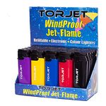 Torjet 25 X Original Lighters Windproof Very Powerful Jet Flame Full Box