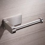 Aikzik Toilet Roll Holder Wall Mounted, Premium 304 Stainless Steel Toilet Paper Holder Self Adhesive for Bathroom & Kitchen, Strong Adhesiveness and Waterproof,Silver
