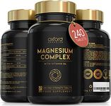 Advanced Vegan Magnesium Tablets | Magnesium Supplements for Restless Leg Syndrome Relief, Leg Cramps & Calm Sleep | Magnesium Citrate, Oxide & Vitamin B6 | UK Made Magnesium Supplement (240 Tablets)