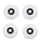 HUAWELL TM 4pcs Microfiber Mop Head Refill For HSN Hurricane Magic Mop 360 Degree Spin Replacement Mophead