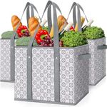 WISELIFE Reusable Grocery Bags [3 P