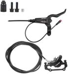 Gylbuz E-Bike Hydraulic Disc Brake Set: Nutt Electric Bicycle Hydraulic Disc Brake Kit Inclued 2-PIN Power-Off Sensor, and Right Brake Levers with Rear Calipers PM/is Adapter