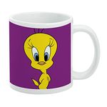 Looney Tunes Tweety Bird Ceramic Coffee Mug, Novelty Gift Mugs for Coffee, Tea and Hot Drinks, 11oz, White