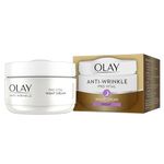 Olay Anti-Wrinkle Pro Vital Night Cream, Helps Visibly Reduce Fine Lines & Wrinkles, For Mature Skin,50ml