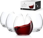 OJA Stemless Wine Glasses Set of 4,