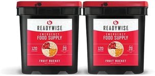 ReadyWise 240 Serving Fruit Only Grab and Go Bucket Package, Wise Food Storage, Freeze Dried, Long-Term Food Storage, Emergency Food Preparedness, Fruit Assortment, Perfect For Camping, Outdoor Adventures, and Emergency Preparedness