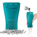 ecooe 1200 Beads Decanter Cleaning Beads with Green Silicone Bag for Narrow Neck Bottle |Stainless Steel Cleaning Beads Balls for Vase, Carafes, Wine Decanter