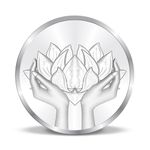 Precious Moments 10 Gram Silver Coin Lotus Design BIS Hallmarked 999 Pure Exquisite Collectible with Gift Box by ACPL