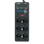 Furman SS-6B-PRO Extreme Voltage Protect Surge Strip - 6 Outlet Stage Ready Power Block - Extreme Voltage Shutdown Protector - Light up On and Off Switch - Black