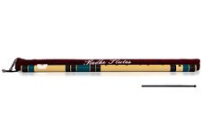 Radhe Flutes PVC Fiber G Base Natural Right Handed With Velvet Cover Black & Dark Green