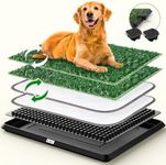 Super Absorbent Dog Grass Pad with Tray, 4-Layer Guard to Stop Leakage/Stink/Mess for Puppy Health, Reusable Washable Pee Pads for Dogs, Potty Training Dog Litter Box for Indoor Outdoor, 20"*30"