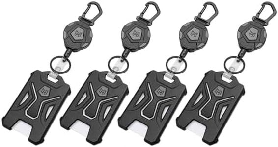 MNGARISTA 4-Pack Retractable Badge Holder