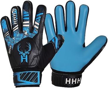 HHH Football Goalkeeper Gloves For Boys, Kids Children Youth Soccer Goalie Gloves with 4mm Latex Super Grip Palms Goalkeeping Gloves