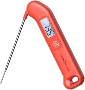 Professional Meat Thermometer Digital, Instant Read Food Thermometer for Cooking Grilling Air Fryer Griddle Probe Kitchen Gadgets Essentials BBQ Accessories Grill Gifts for Men Dad Fathers Day, Red