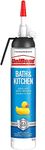 UniBond Bath & Kitchen Sealant, Mould Resistant Transparent Silicone Sealant Ideal for Showers, Toilets, Tiles, Worktops & More, Durable & Waterproof, Easy Bathroom Sealant, 1x208g Easy Pulse