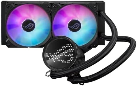 ASUS ROG RYUO III 240 ARGB All-in-one AIO Liquid CPU Cooler 240mm Radiator, Asetek 8th gen Pump Solution, Anime Matrix™ LED Display and ROG AF 12S ARGB Fan.
