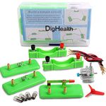 DigHealth Electric Circuit Kit, Educational Toys, Science Experiment Kit with Motor and Bulb for Kids, DIY Electrical Engineering Project for Basic Physics Learning Starter