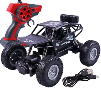 Toyshine 1:18 Scale 40mhz Frequency Remote Control High Speed Alloy Off Road Rock Crawler Fast Racing Vehicle Electric Hobby Toy Car for Kids Adults - Black