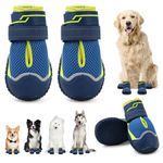 Dog Shoes for Large Small Medium Dogs Non-Slip Dog Boots for Dogs Breathable Dog Boots for Summer Hot Pavement Paw Protector for Outdoor Walking Winter Snow Anti-Slip