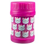 Bentology Stainless Steel Insulated 13oz Lunch Jar Thermos for Kids - Cat - Large Leak-Proof Storage for Hot or Cold Food, Soups, Liquids with Wide Mouth- BPA Free for Back to School Lunch Boxes, Bags