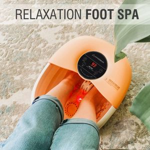 Hangsun Large Foot Spa Massager – Heated Bath with Bubbles