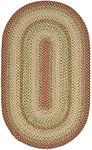 SAFAVIEH Braided Collection Area Rug - 4' x 6' Oval, Rust & Multi, Handmade Country Cottage Reversible, Ideal for High Traffic Areas in Living Room, Bedroom (BRD303A)