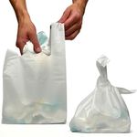 Nappy Disposal Bags White | 400 Pack | 100% Leak Proof Baby Nappy Sacks | Odour Free Nappy Bags | Easy Tie Handles Baby Nappy Bags