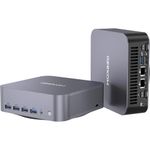 GEEKOM AI Mini PC GT1 Mega - Intel Core U9 185H,16 Cores 22 Threads, Up to 5.1GHz, 32GB DDR5+2TB SSD,2.5Gbps Dual LAN Port, Mini PC Windows 11 Pro,with WiFi 7, Real-time AR, Four 4K Displays, BT5.4