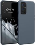 kwmobile Case Compatible with OnePlus 9 (EU/NA Version) Case - Soft Slim Protective TPU Silicone Cover - Dark Slate