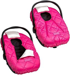 Cozy Cover Premium Infant Car Seat Cover (Pink) With Polar Fleece - The Industry Leading Infant Carrier Cover Trusted By Over 6 Million Moms For Keeping Your Baby Warm