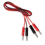 e4u Quality Standard 4mm Banana Plug To Banana Plug Red Black Test Probes Pair - 2 MTR