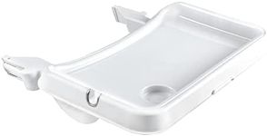 hauck Alpha Removable Non Slip High Chair Table Tray with Adjustable Depth, Compatible with Wooden Grow-Along Alpha+ and Beta+, Accessory Only, White